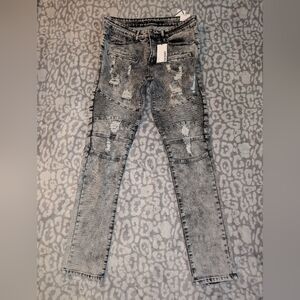 Rue21 Black Distressed Skinny Jeans